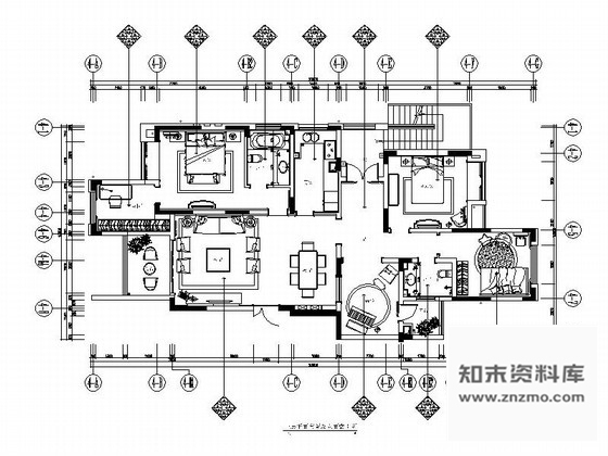 施工图重庆精品新古典叠层别墅样板房施工图含效果