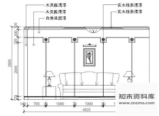 图块/节点餐厅包间立面