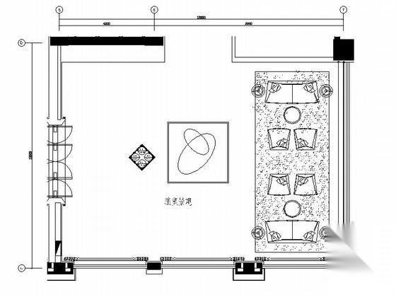 126㎡交通局过厅室内装修图