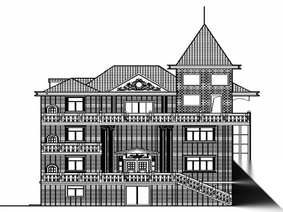 福州琅岐 某三层私宅建筑设计套图 带效果图