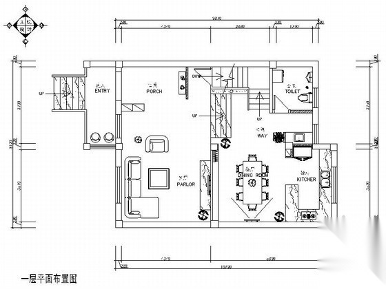 [宁波]某乡村双层别墅室内装修图（含效果）