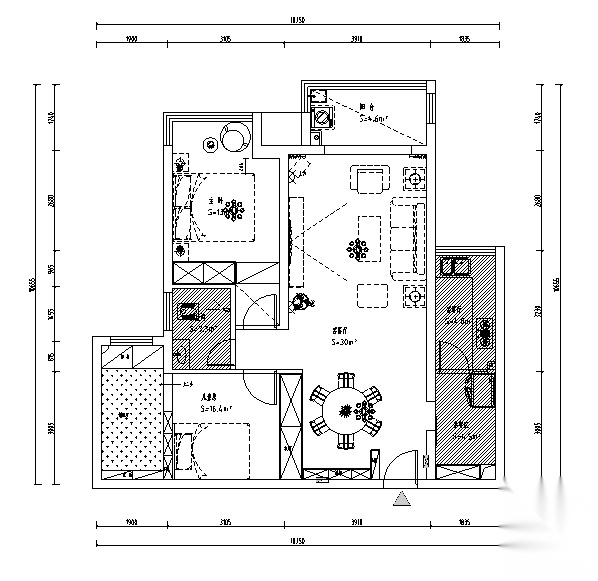 现代风格小家居局部改造施工图（含效果图）