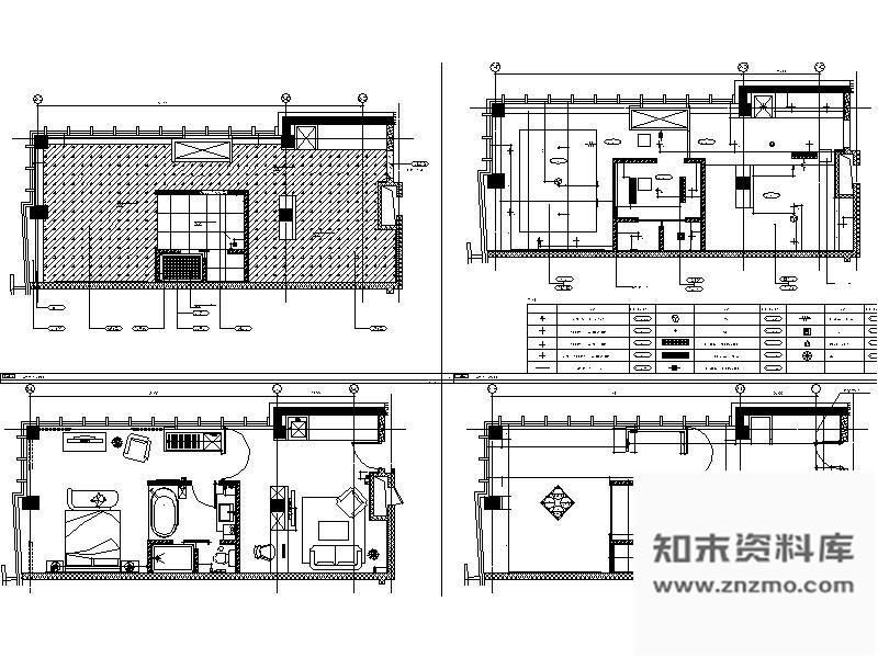 图块/节点某酒店S-4型客房立面图