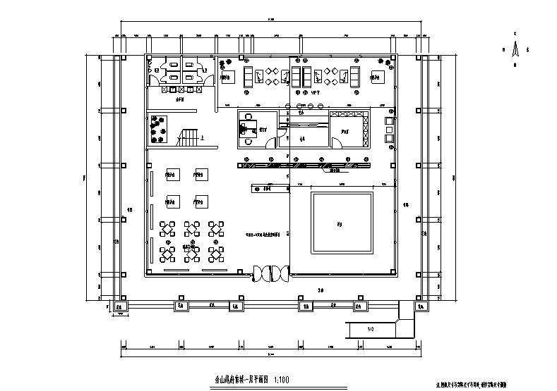 金山越府售楼处空间设计施工图（附效果图）