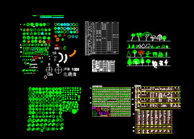 CAD树木图例图片