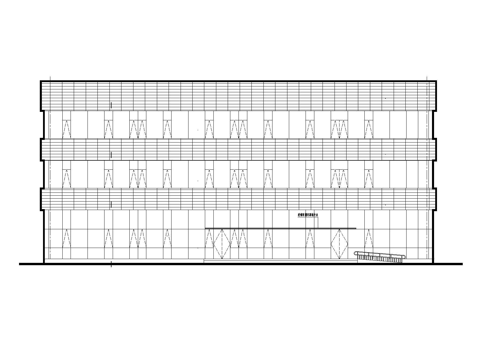 特大型企业医院辅助用房设计建筑施工图