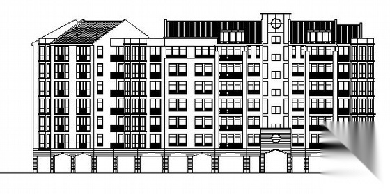 深圳某花园小区建筑方案图