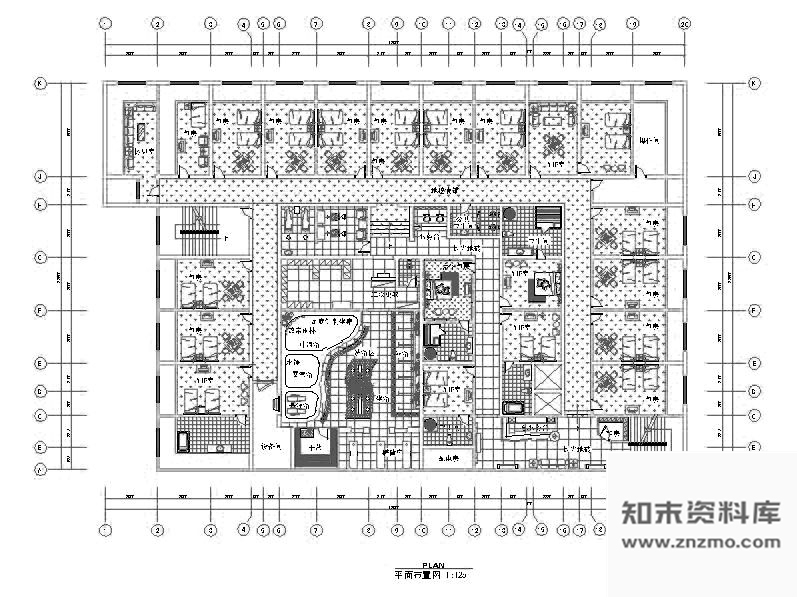 图块/节点洗浴中心平面图