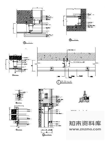 图块/节点塑铝窗节点图