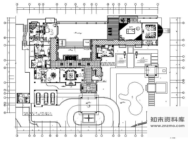 施工图双层国际富豪别墅施工图