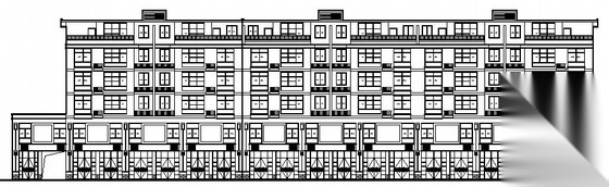 某五层商住楼建筑施工图（包阁楼六层）