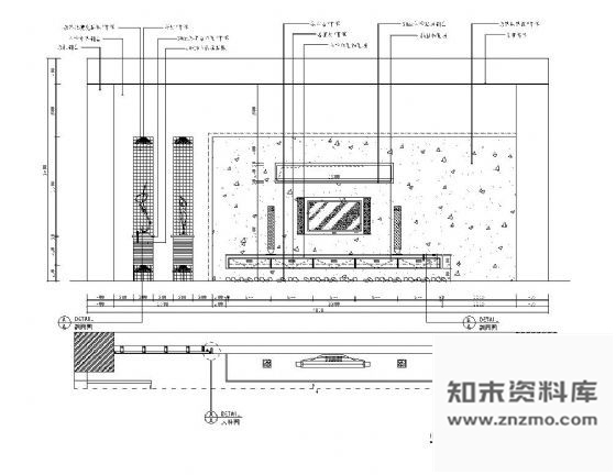 图块/节点电视背景墙详图