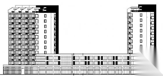 [胜丰村]某地块安置房小区建筑结构水暖电及规划图（2个...