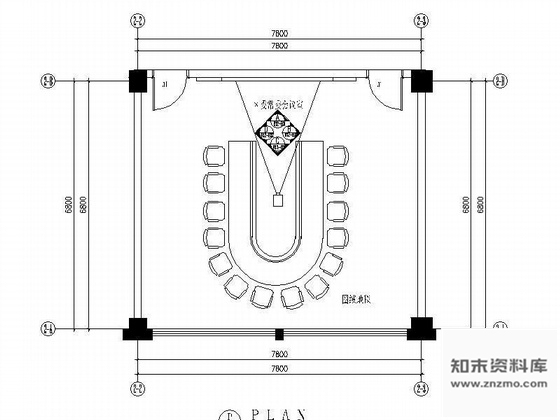 施工图会展中心三套会议室图纸