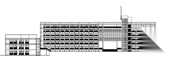 池州某六层教学实验楼建筑方案图