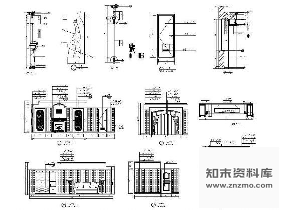 图块/节点酒店欧式套房详图