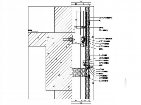复合铝板幕墙节点详图