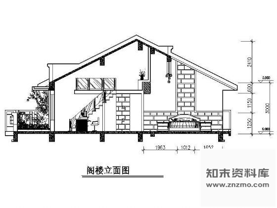 图块/节点阁楼立面