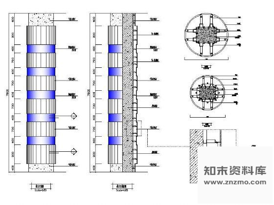 图块/节点石材装饰柱详图