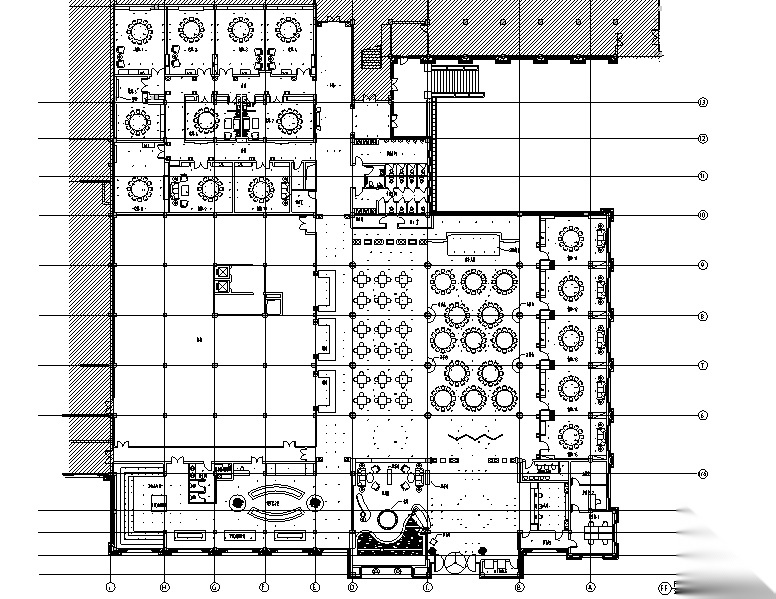 安徽芜湖碧桂园酒店餐饮区--整套施工图纸 含85张图纸