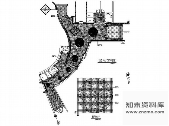 施工图某大剧院观众入口装修图