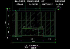 厨房立剖面cad素材