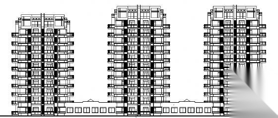 航运新村高层住宅建筑方案图