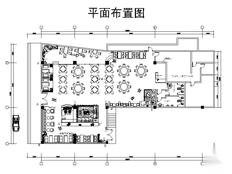 药膳堂快餐厅室内设计图