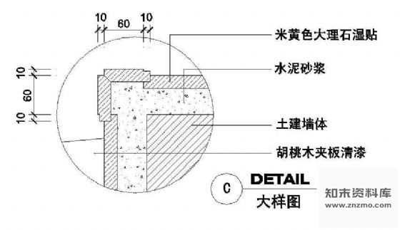 图块/节点包柱节点阳角