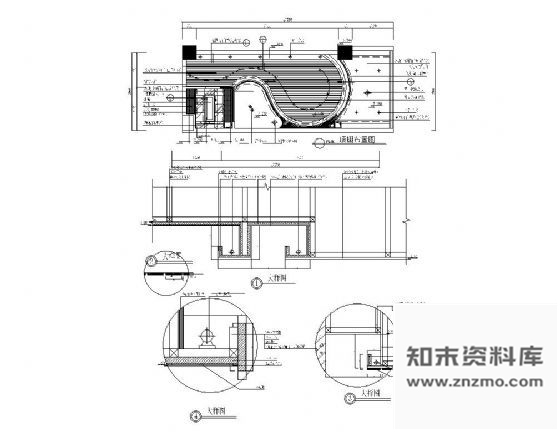 样板房造型顶详图 施工图