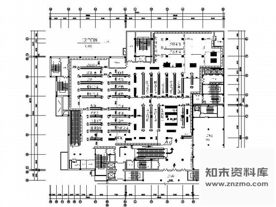 某超市两层平面布置图