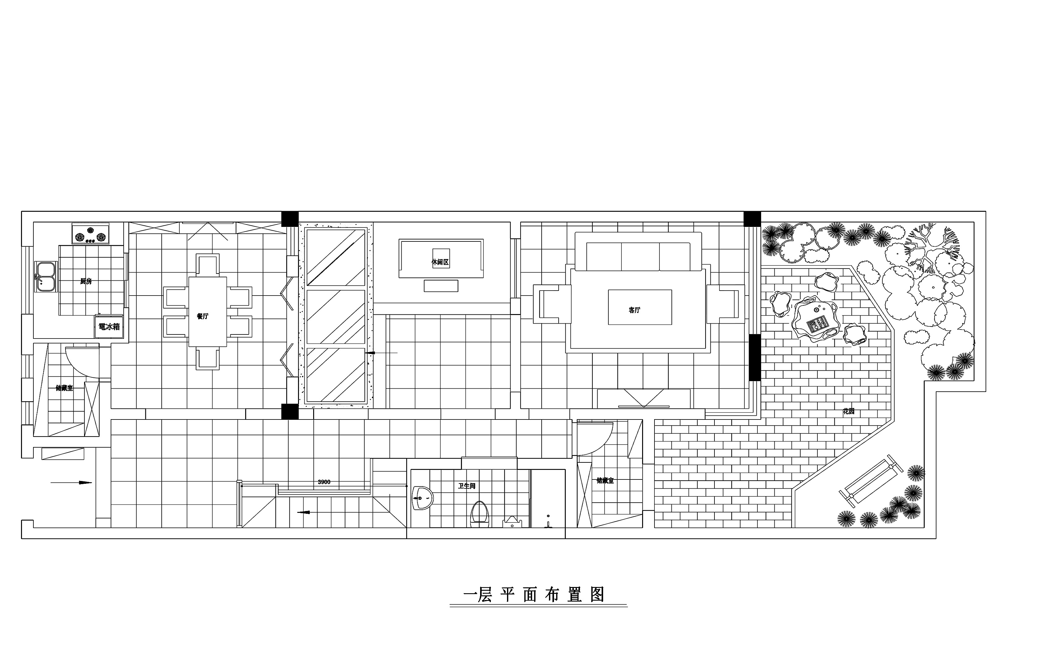 400平现代风格联体别墅装修施工图+效果图