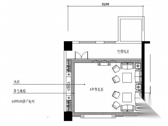 [成都]五星级豪华酒店中餐包间装修施工图