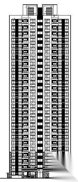 [成都]某二十六层电梯公寓建筑施工图