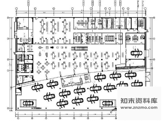 图块/节点奥迪展厅平面设计图
