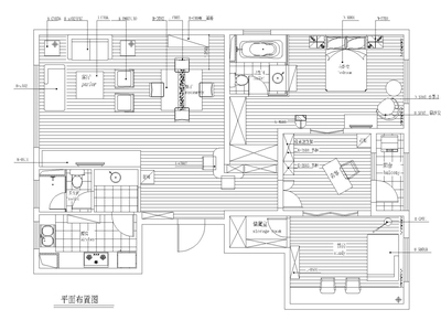 苏州130㎡ 现代简约风格三居室公寓施工图