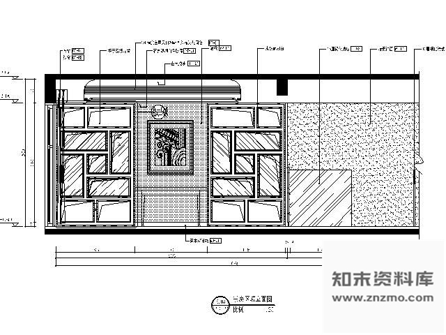 图块/节点样板间书房立面图