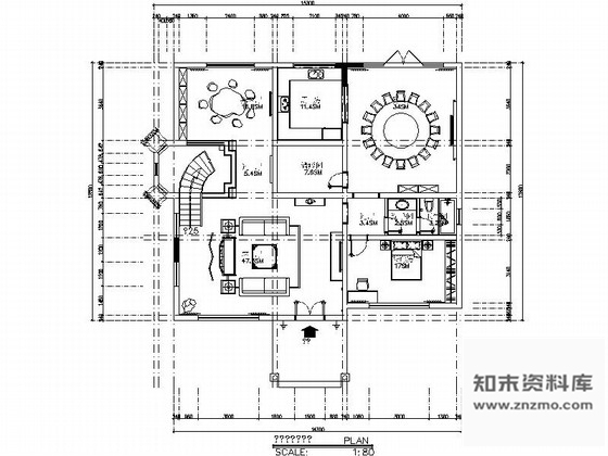 施工图现代高档三层新中式别墅室内装修图含效果