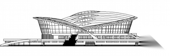 [江苏省]某篮球馆建筑方案图