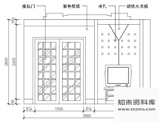 图块/节点餐厅包间立面