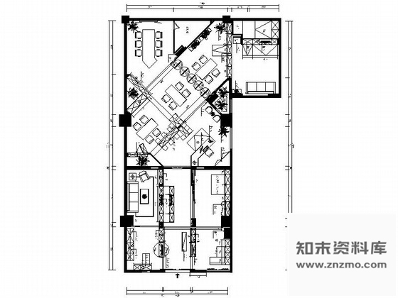 施工图福州现代家居商场高档家居设计体验店室内装修图含效果