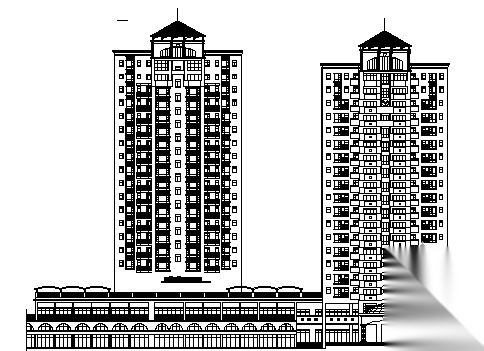 [深圳市宝安区]某小区住宅楼群人防建筑施工图