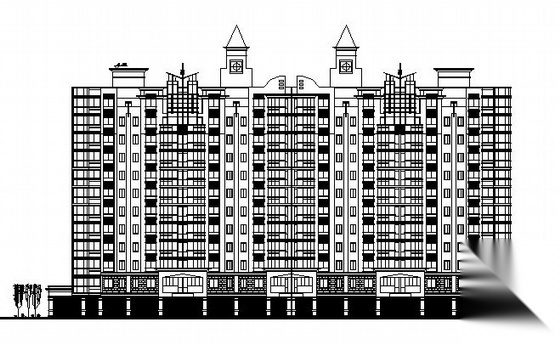 厦门某十二层住宅楼建筑施工图