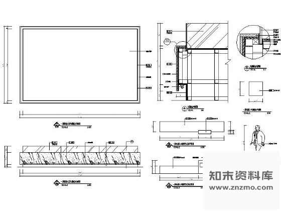 图块/节点销售中心大模型台及艺术品详图 家具节点