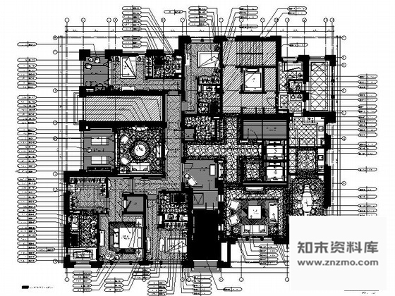 施工图上海得天独厚创新简欧风格豪华别墅室内装修施工图含方案