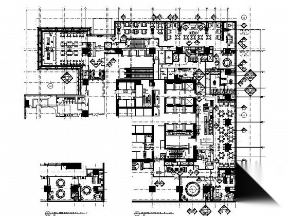 [上海]商务休闲区五星级酒店典雅中餐厅装修施工图（含效...