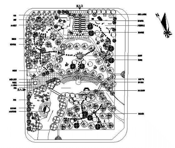 某小区公园绿化规划设计图