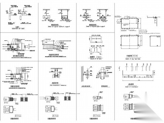 暖通各设备安装详图