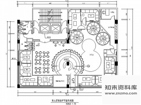 施工图私人高级会所设计装修图