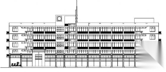 某六层中学综合教学楼建筑方案图